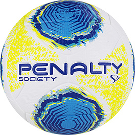 Мяч футб. PENALTY BOLA SOCIETY S11 R2 XXII, 5213261090-U, р.5, PU, термосшивка, бел-жёлто-голуб